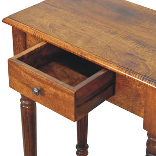 Chestnut Turned-Leg Writing Desk