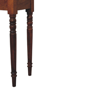 Chestnut Turned-Leg Writing Desk