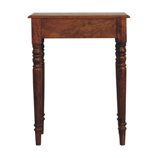 Chestnut Turned-Leg Writing Desk