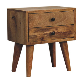 Narrow Mango Wood Bedside Table
