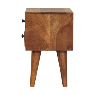 Narrow Mango Wood Bedside Table