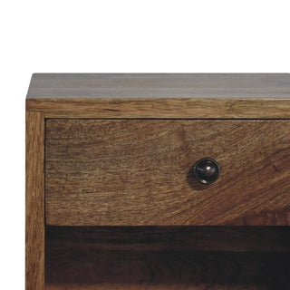 Floating Mini Classic Bedside Table – Solid Mango Wood