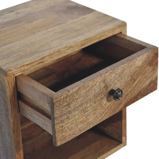 Floating Mini Classic Bedside Table – Solid Mango Wood