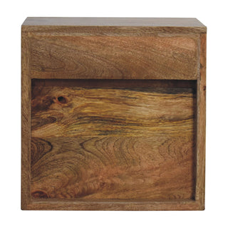 Floating Mini Classic Bedside Table – Solid Mango Wood