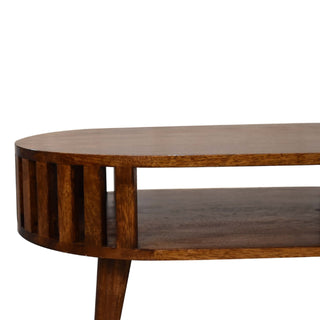 Ariella Coffee Table in Chestnut Finish