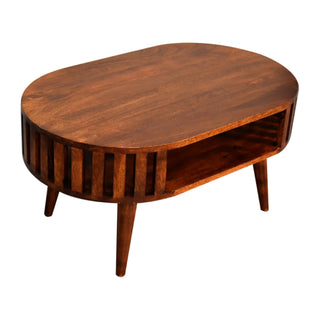 Ariella Coffee Table in Chestnut Finish