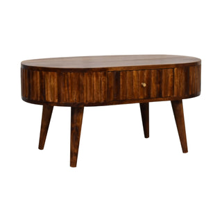 Stripe Coffee Table in Chestnut Finish