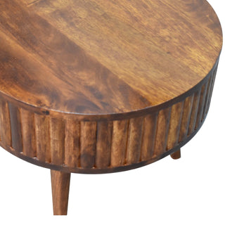 Stripe Coffee Table in Chestnut Finish