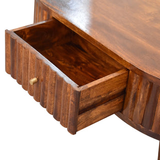 Stripe Coffee Table in Chestnut Finish