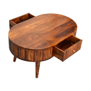 Stripe Coffee Table in Chestnut Finish
