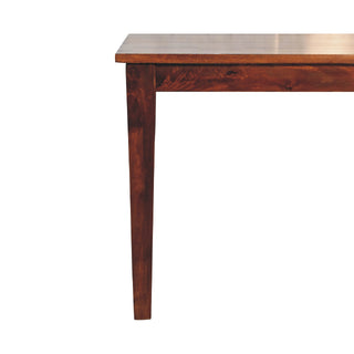 Modern Chestnut Dining Table – Solid Wood