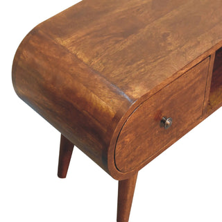 London TV Unit in Chestnut Finish