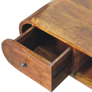 London TV Unit in Chestnut Finish