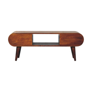 London TV Unit in Chestnut Finish