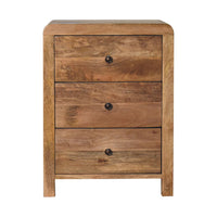 Aspen Bedside Table in Oak Finish