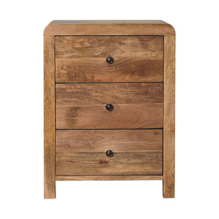Aspen Bedside Table in Oak Finish