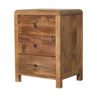 Aspen Bedside Table in Oak Finish