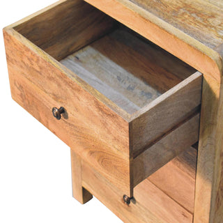 Aspen Bedside Table in Oak Finish