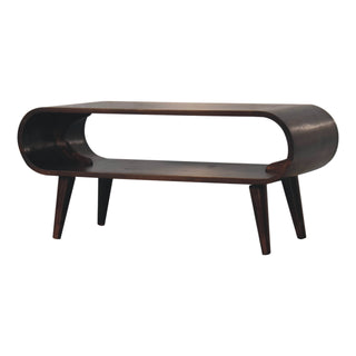 Amaya Nordic Coffee Table – Light Walnut Finish