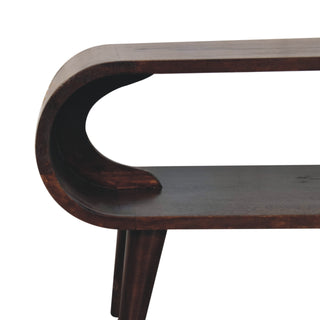 Amaya Nordic Coffee Table – Light Walnut Finish