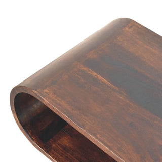 Amaya Nordic Coffee Table – Light Walnut Finish