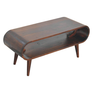 Amaya Nordic Coffee Table – Light Walnut Finish