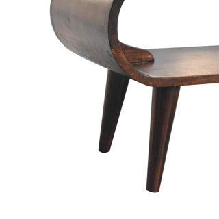 Amaya Nordic Coffee Table – Light Walnut Finish