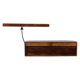 Ariella Solid Mango Wood Wall Mounted Console Table