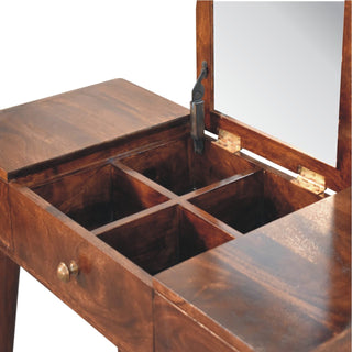 London Dressing Table in Walnut Finish