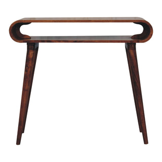 Amaya Nordic Console Table – Honey Caramel