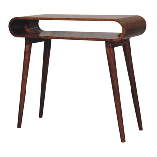 Amaya Nordic Console Table – Honey Caramel