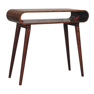 Amaya Nordic Console Table – Honey Caramel