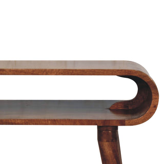 Amaya Nordic Console Table – Honey Caramel