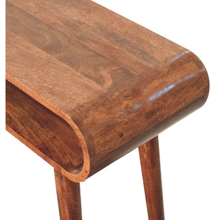 Amaya Nordic Console Table – Honey Caramel