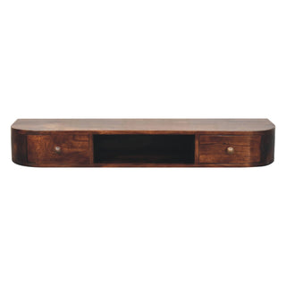 Solid Mango Wood Wall-Mounted Console Table
