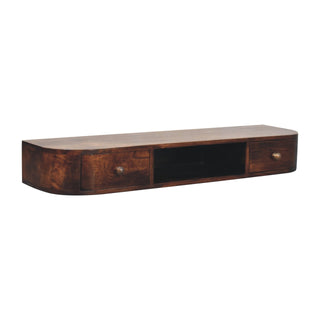 Solid Mango Wood Wall-Mounted Console Table