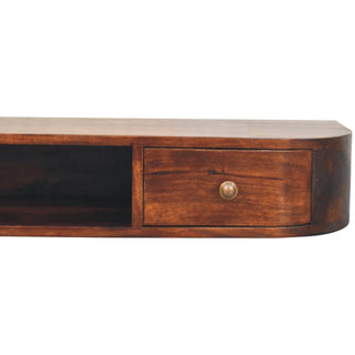 Solid Mango Wood Wall-Mounted Console Table