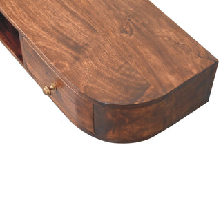 Solid Mango Wood Wall-Mounted Console Table