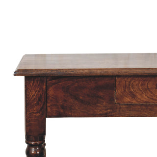 Solid Mango Wood Desk in California Walnut Finish