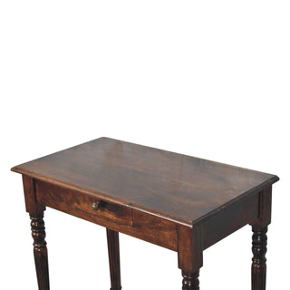 Solid Mango Wood Desk in California Walnut Finish