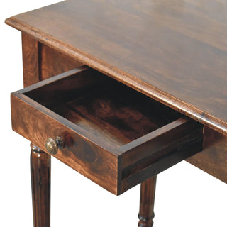Solid Mango Wood Desk in California Walnut Finish