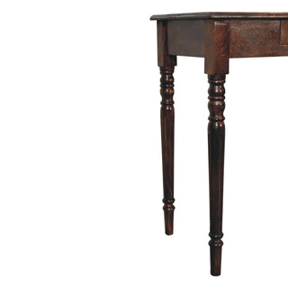 Solid Mango Wood Desk in California Walnut Finish