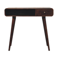 Curved California Walnut Desk