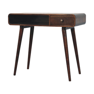Curved California Walnut Desk
