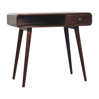 Curved California Walnut Desk