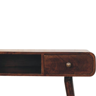 Curved California Walnut Desk