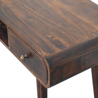 Curved California Walnut Desk