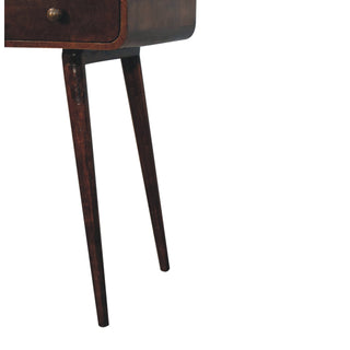 Curved California Walnut Desk