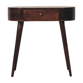 Solid Mango Wood Rounded Console Table