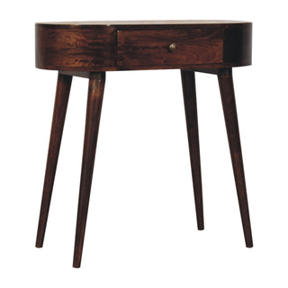 Solid Mango Wood Rounded Console Table